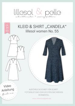 Papierschnittmuster lillesol women No.55 Kleid & Shirt Candela